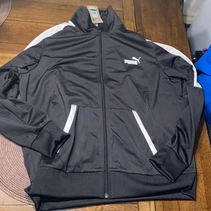 Ladies Puma Black White Track Jacket